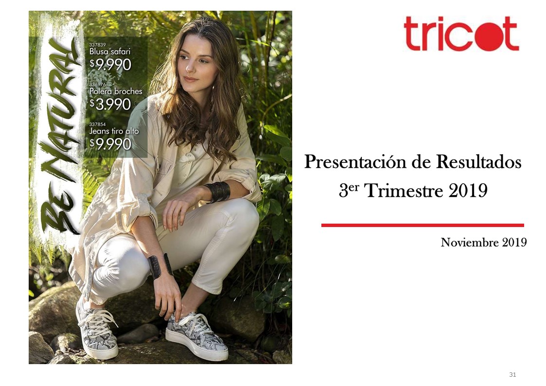 Presentación 3Q 2019 Tricot