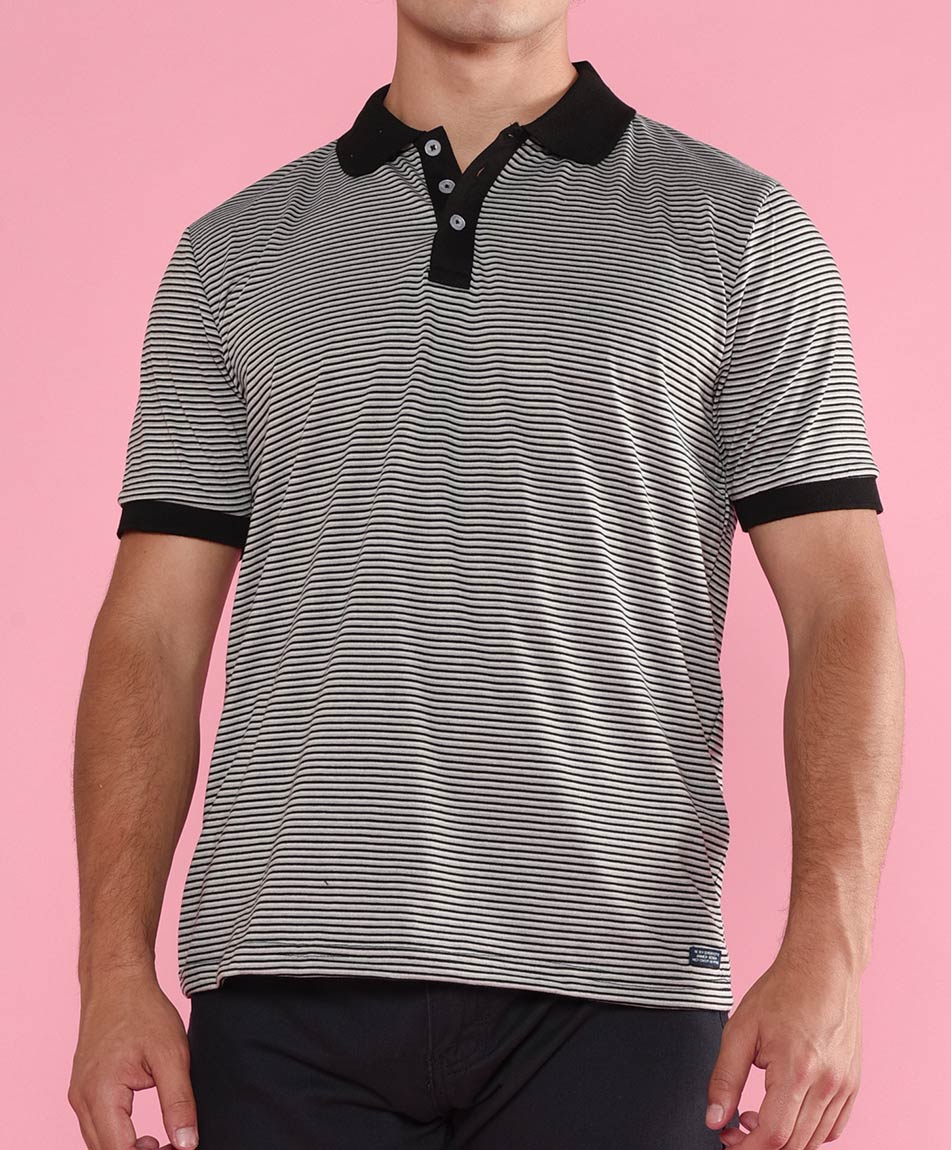 POLERA CUELLO POLO ONMEN DESIGN - Tricot.cl
