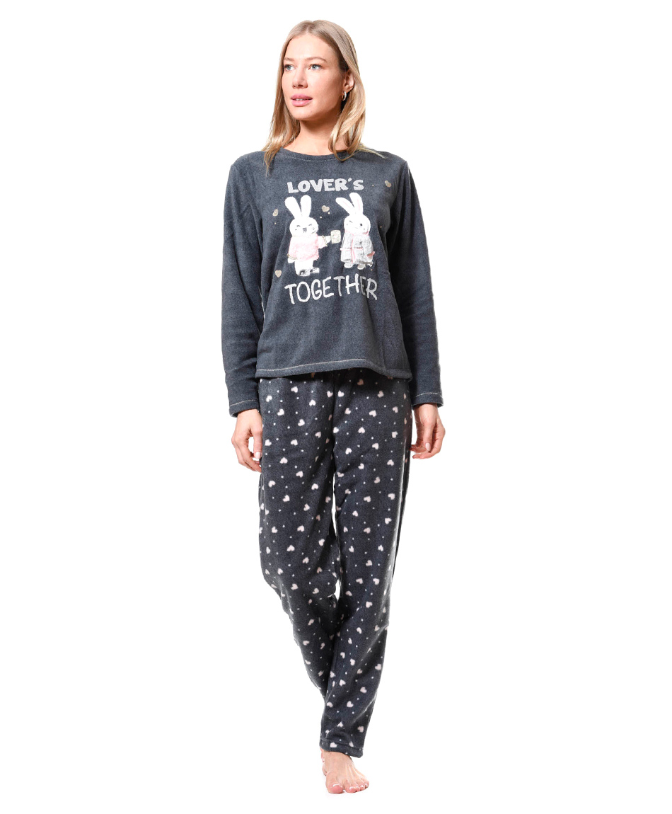 PIJAMA POLAR MELANGE PIJAMA POLAR MELANGE