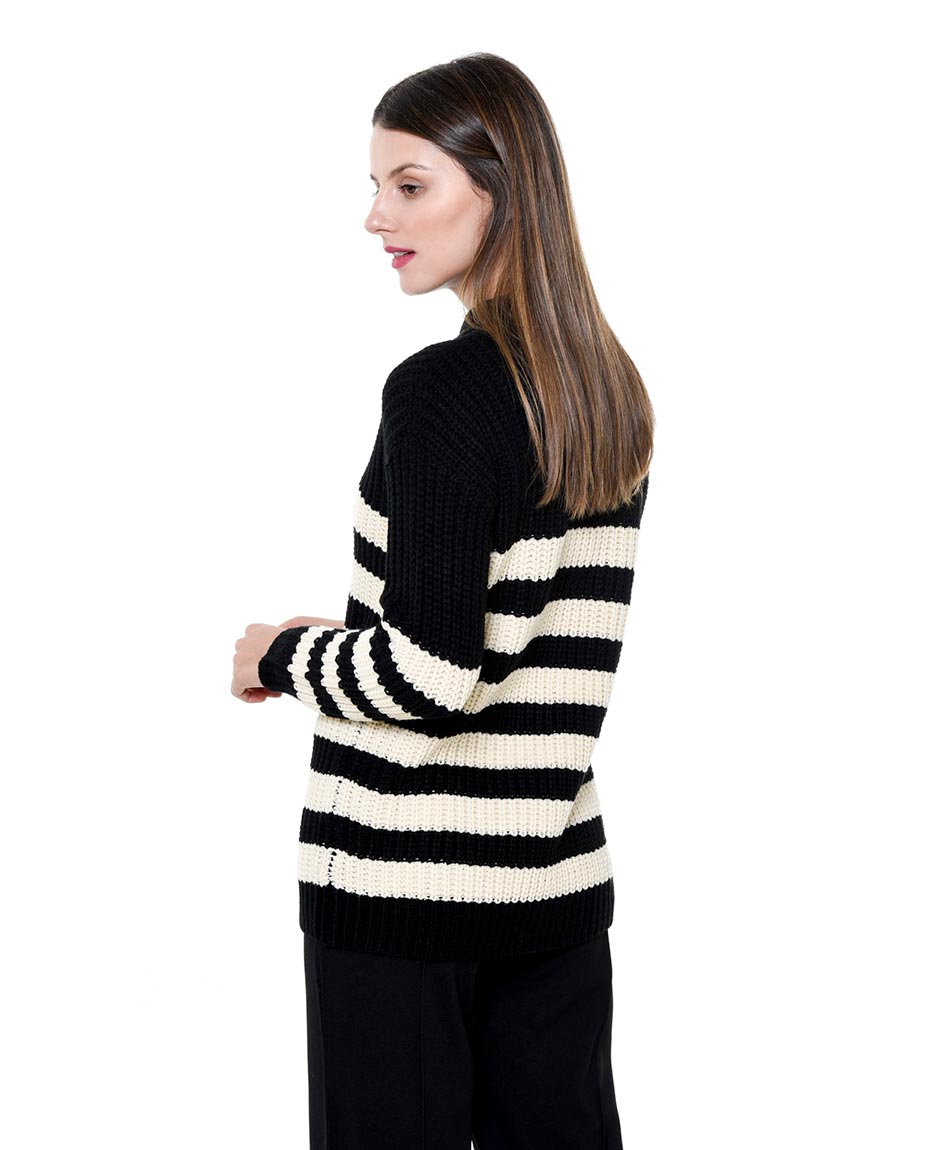 SWEATER PUNTO INGLÉS BLU GIRL Tricot.cl