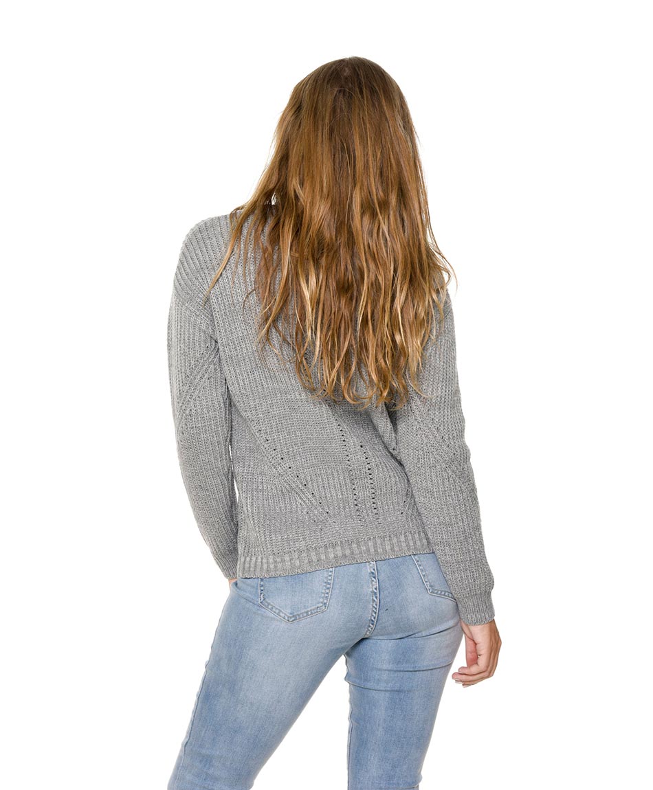 SWEATER PUNTO INGLES BLU GIRL Tricot.cl