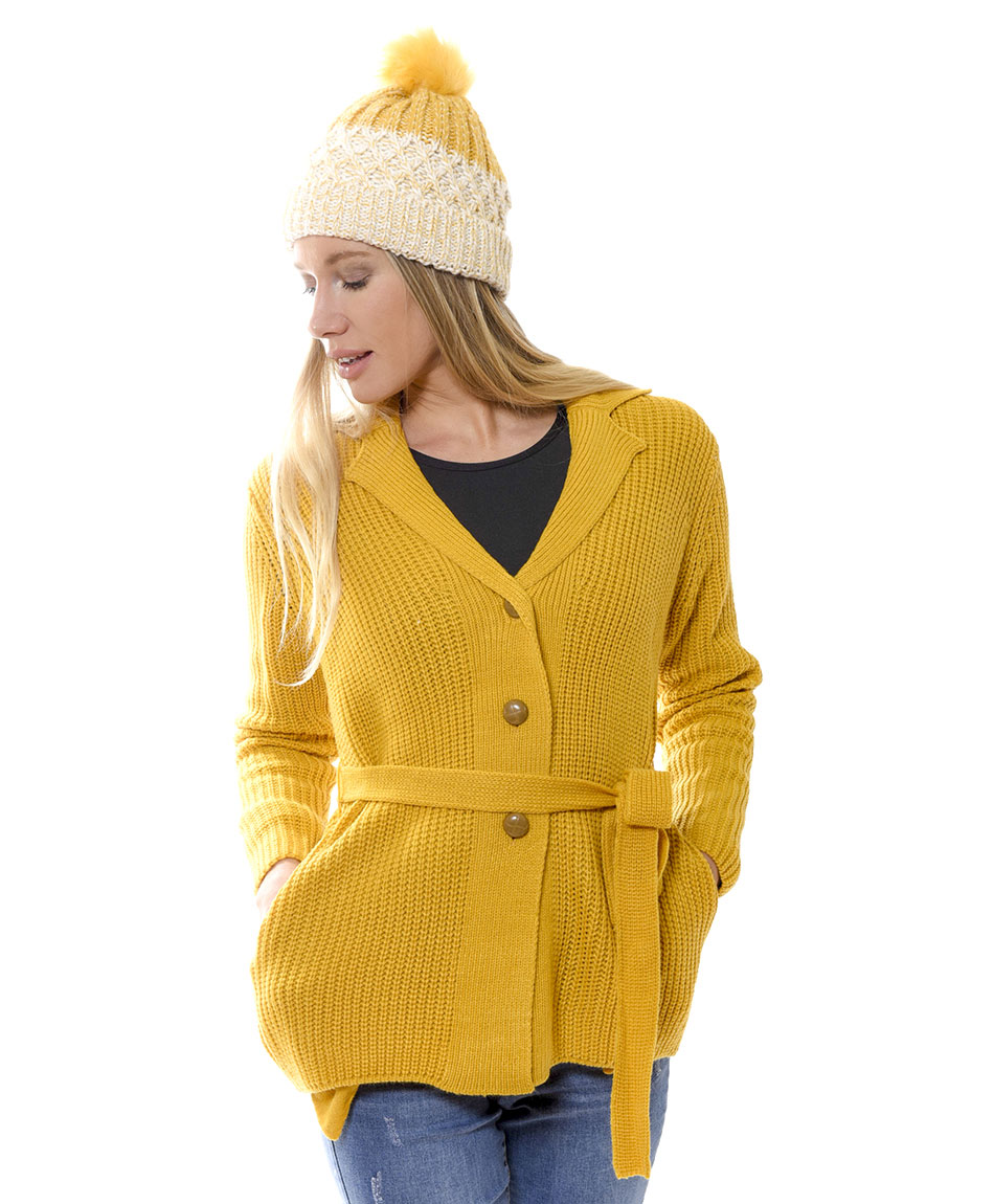 SWEATER INGLES BOTONES BLU GIRL Tricot.cl